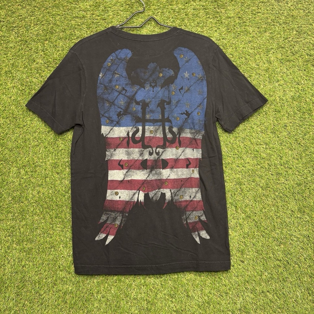 Helix y2k Shirt Mens Small Cyber Grunge Wings Goth Affliction Style Punk 2000s